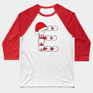 Letter E (Happimola Christmas Alphabet) Baseball T-Shirt